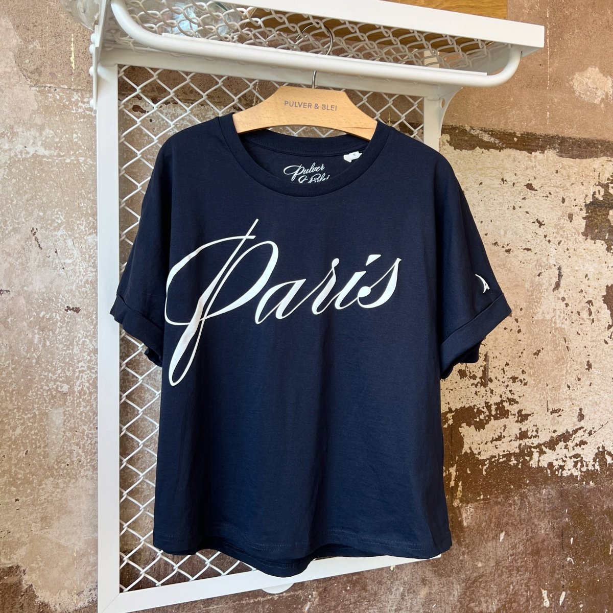 Paris Chic - Fashion T-shirt Navy - Pulver & Blei