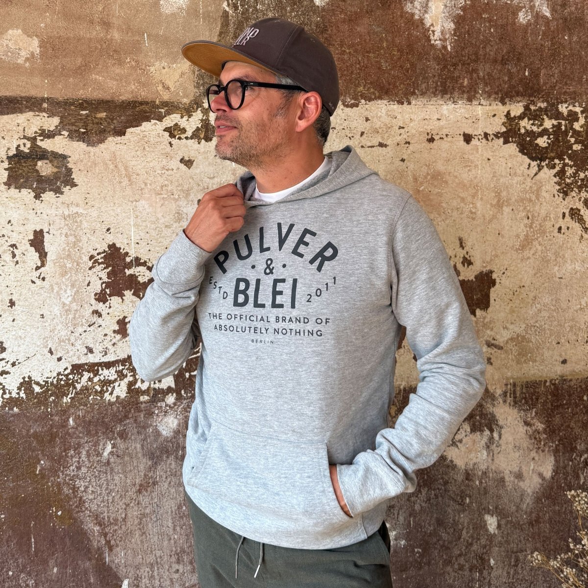 Peak Patrol Hoodie grau - Pulver & Blei