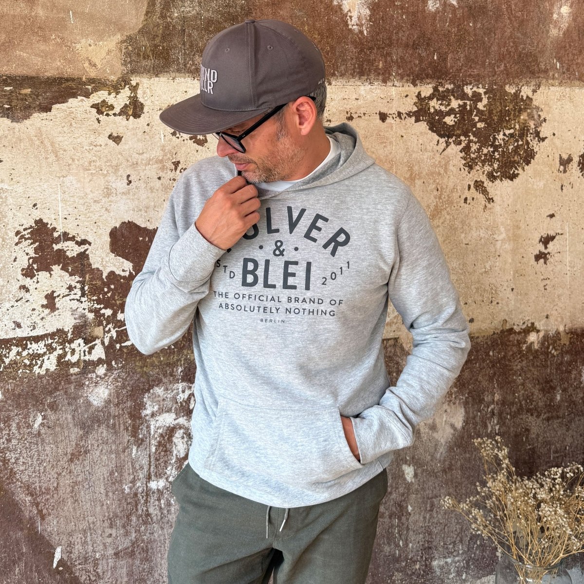 Peak Patrol Hoodie grau - Pulver & Blei