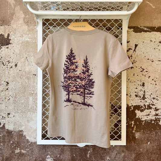 Pines & Ivy - T-Shirt Wet Sand - Pulver & Blei