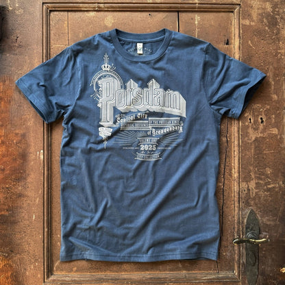 Potsdam Hommage - T-Shirt Denimblau - Pulver & Blei