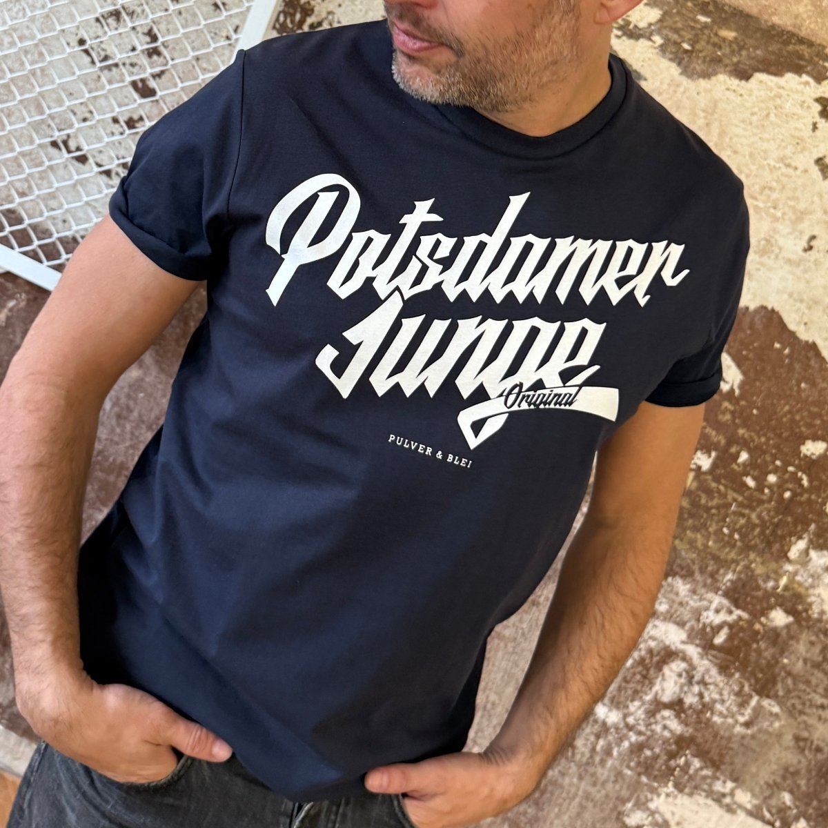 Potsdamer Junge - T-Shirt navy - Pulver & Blei