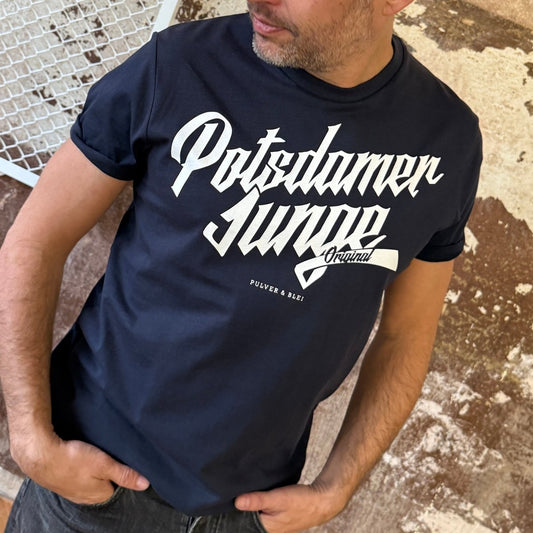 Potsdamer Junge - T-Shirt navy - Pulver & Blei