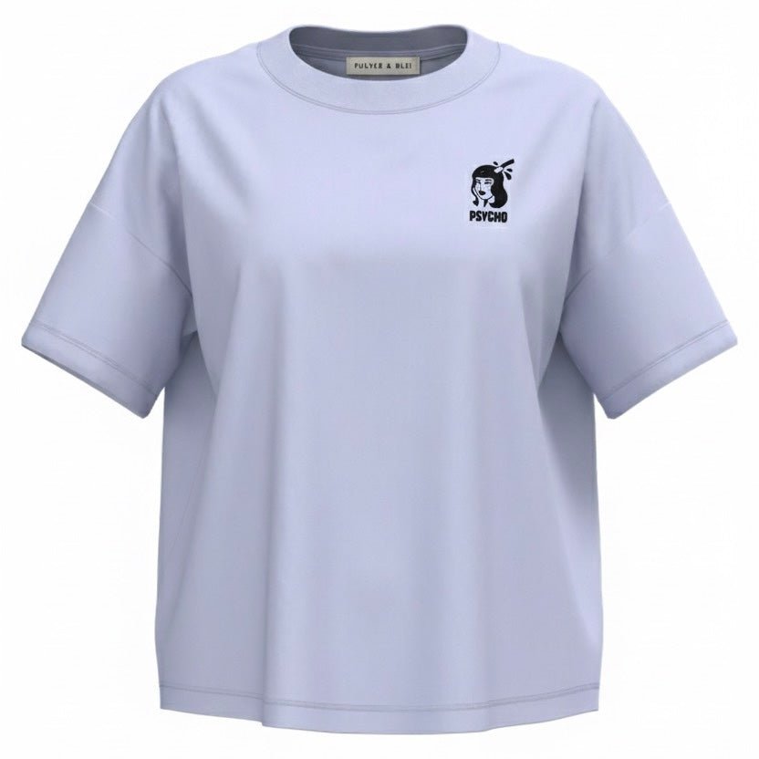 Psycho - Womans Boxy T-Shirt Lilac - Pulver & Blei