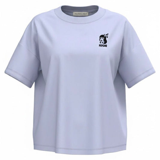 Psycho - Womans Boxy T-Shirt Lilac - Pulver & Blei
