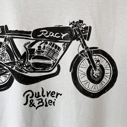 Racy 63 - Café Racer T-Shirt grau - Pulver & Blei