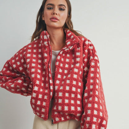 Redwood Grid - California Teddy Jacket - Pulver & Blei