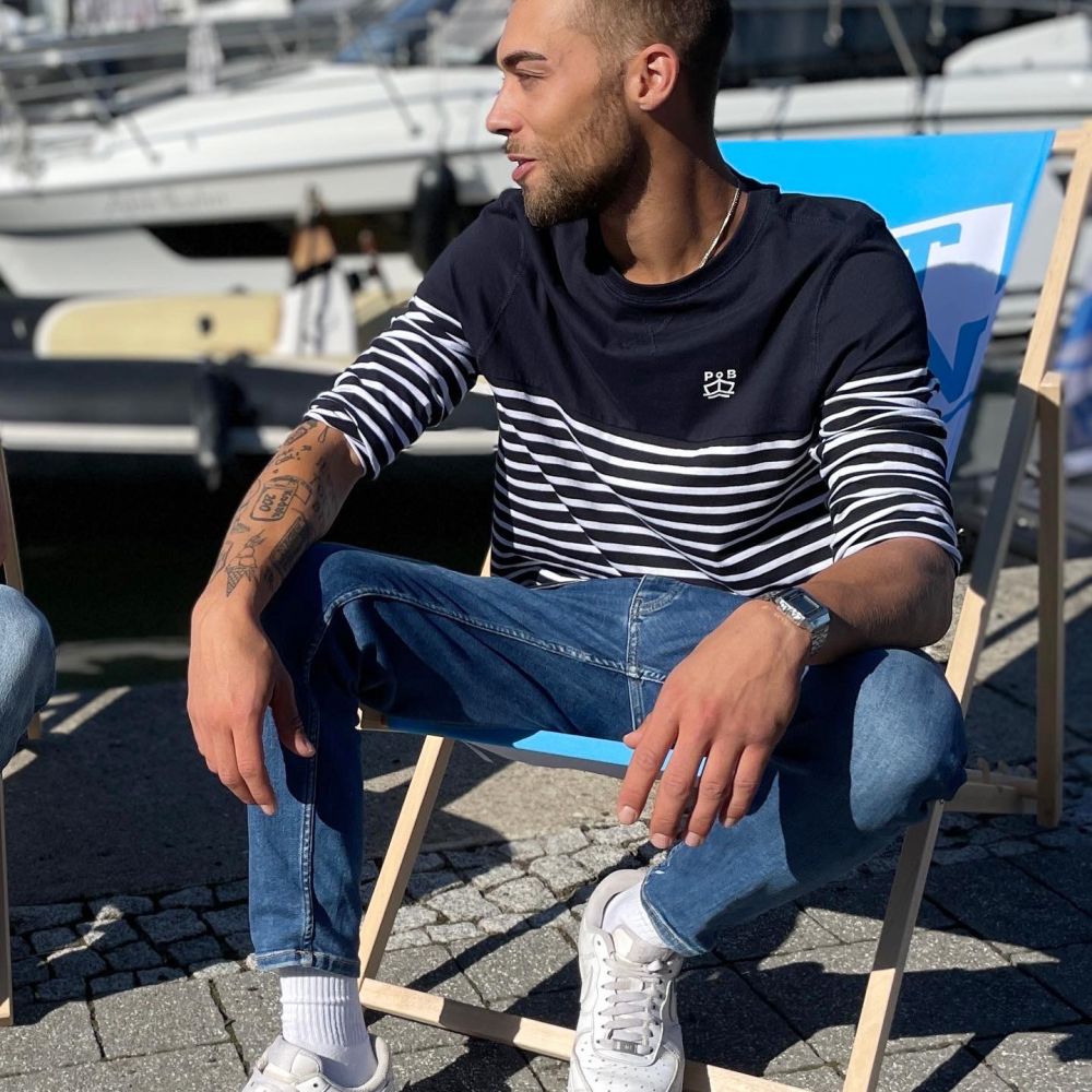 Riviera D'Azur long sleeve navy