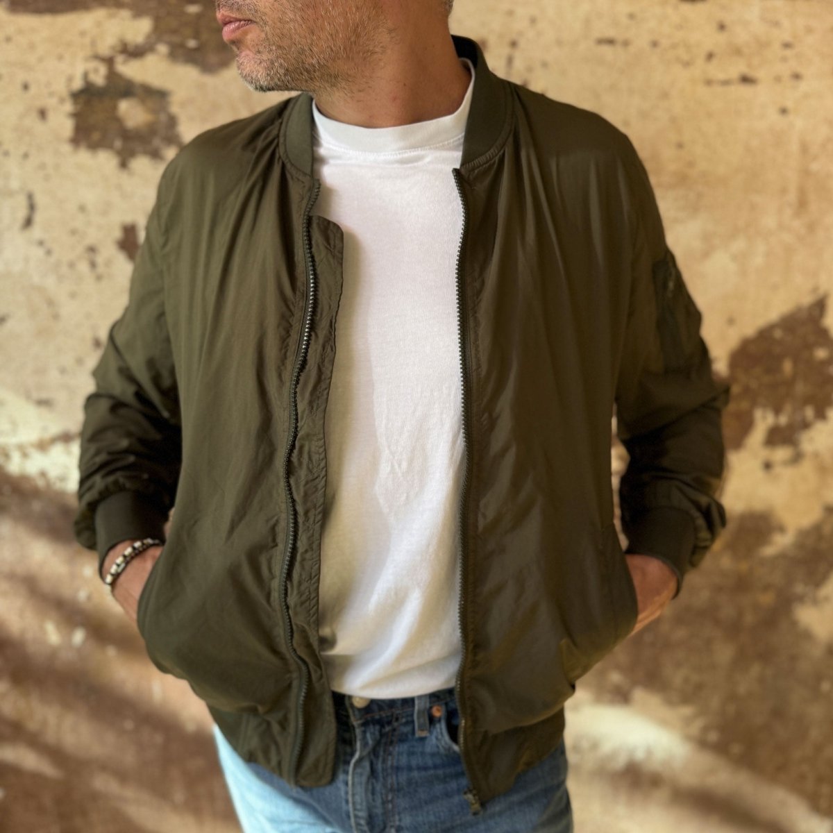 Riviera Studio - Lightweight Bomber Blouson - Pulver & Blei