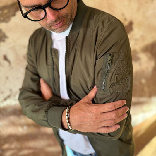 Riviera Studio - Lightweight Bomber Blouson - Pulver & Blei