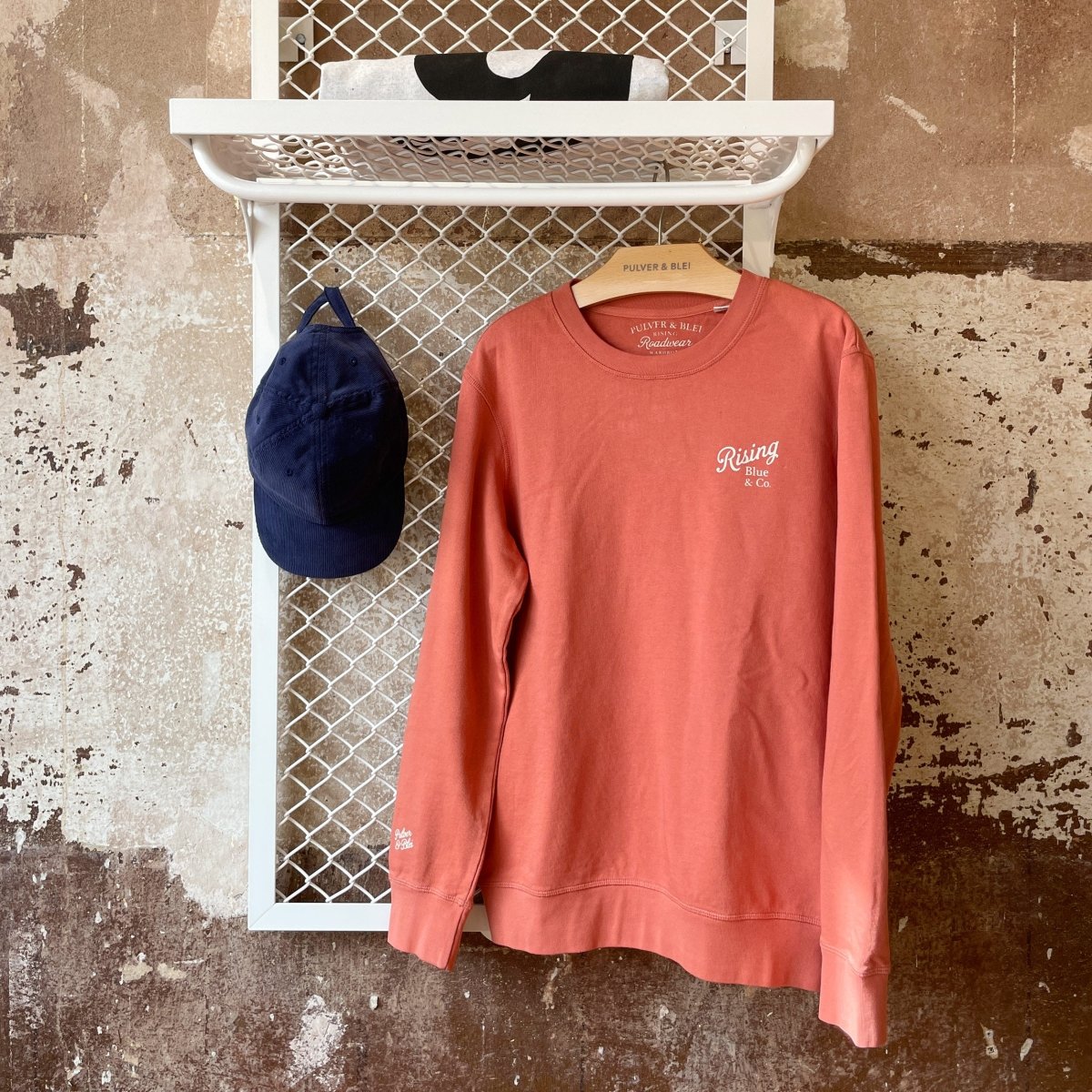 Ryder Sweatshirt Burnt Red - Pulver & Blei