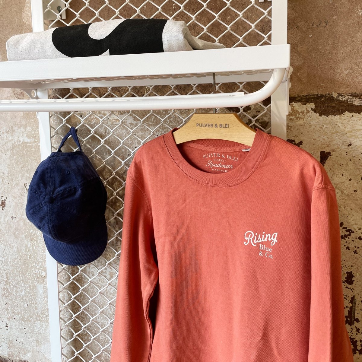 Ryder Sweatshirt Burnt Red - Pulver & Blei