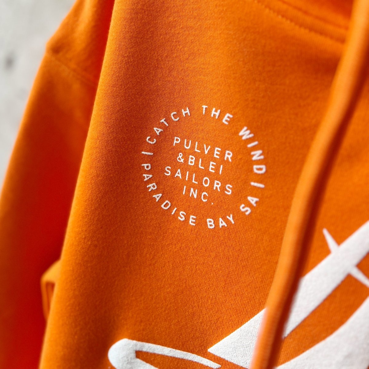 Sailors Inc. - Segel Hoodie Orange - Pulver & Blei