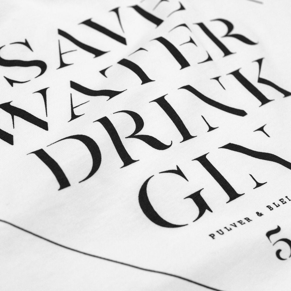Save water drink gin - Men white - Pulver & Blei