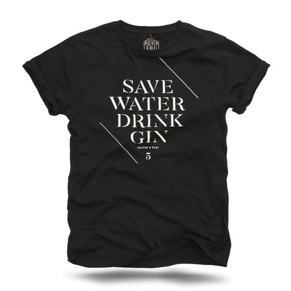 Save water drink gin - T-Shirt Men Black