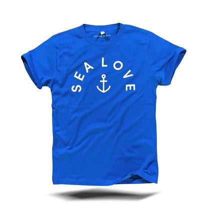 Sea Love T-Shirt Blue - Pulver & Blei