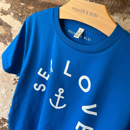 Sea Love T-Shirt Blue - Pulver & Blei