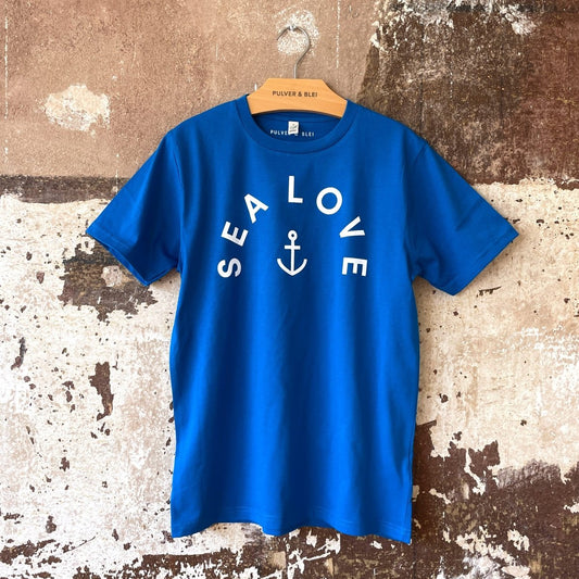 Sea Love T-Shirt Blue - Pulver & Blei