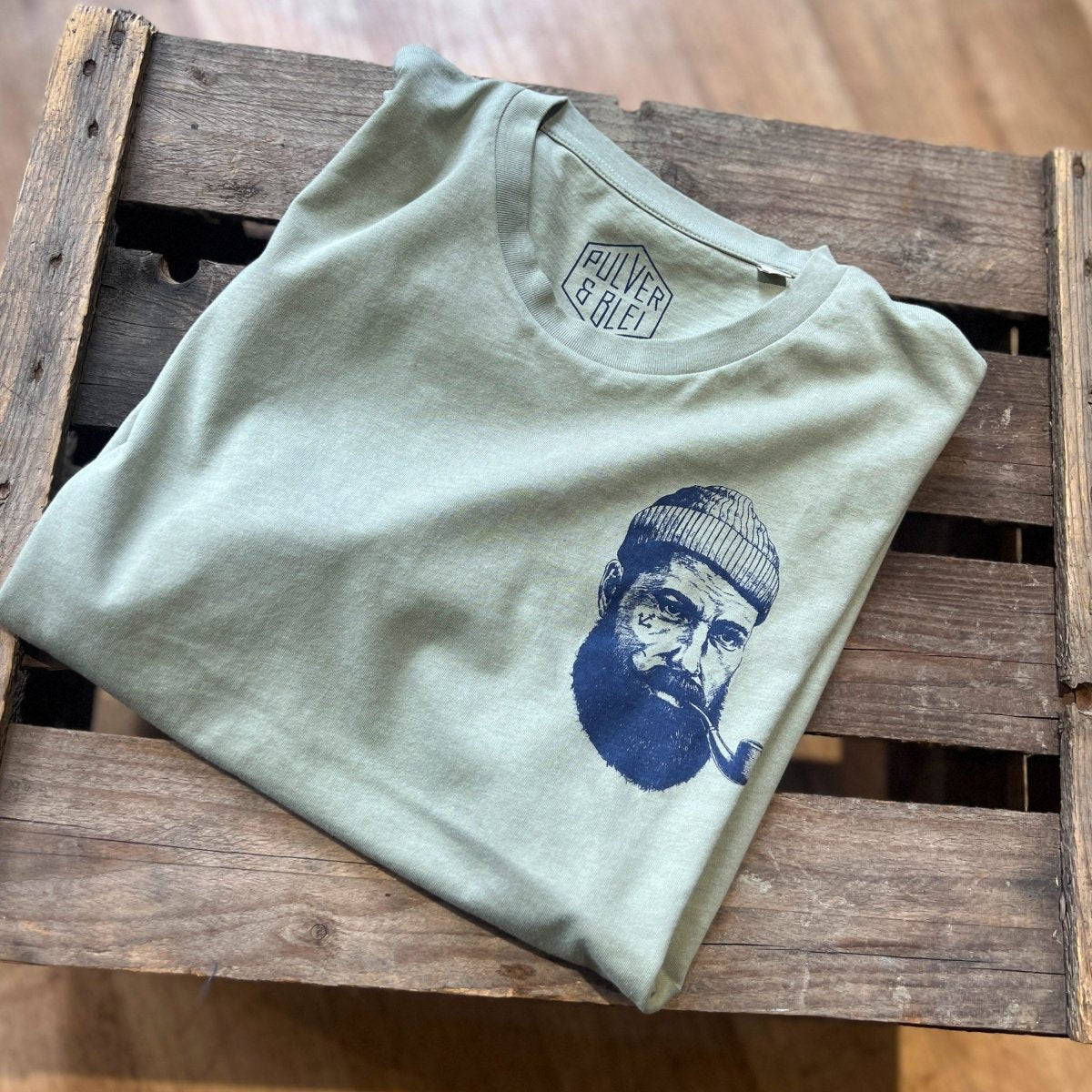 Seemann T-Shirt Almond Green - Pulver & Blei