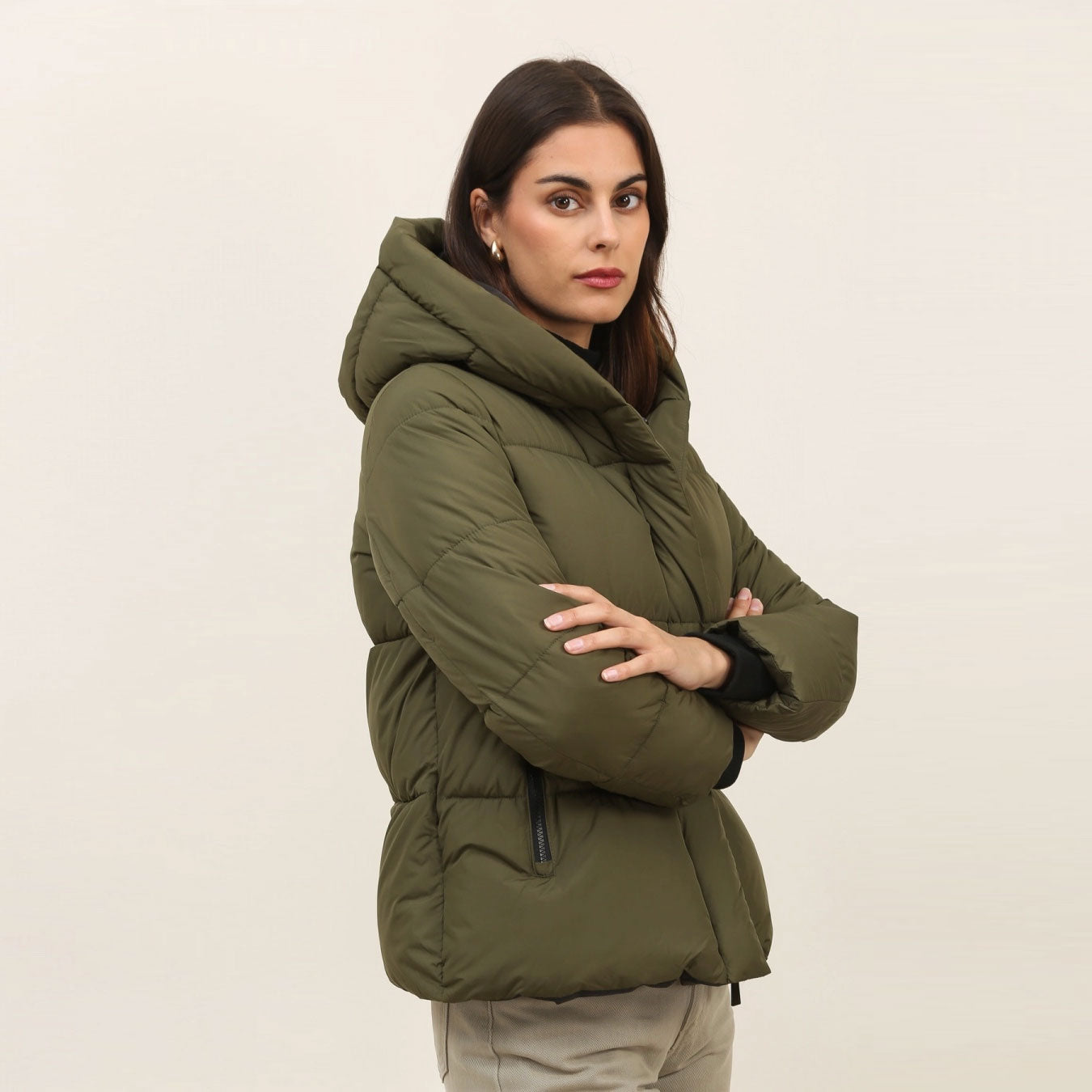 Pine Belle - Puff Down Jacket oliv