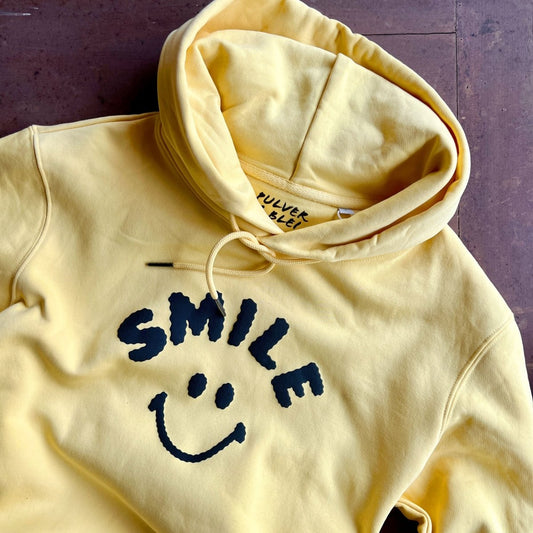 Smile Hoodie - Soft Yellow - Pulver & Blei