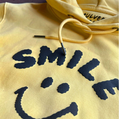 Smile Hoodie - Soft Yellow - Pulver & Blei