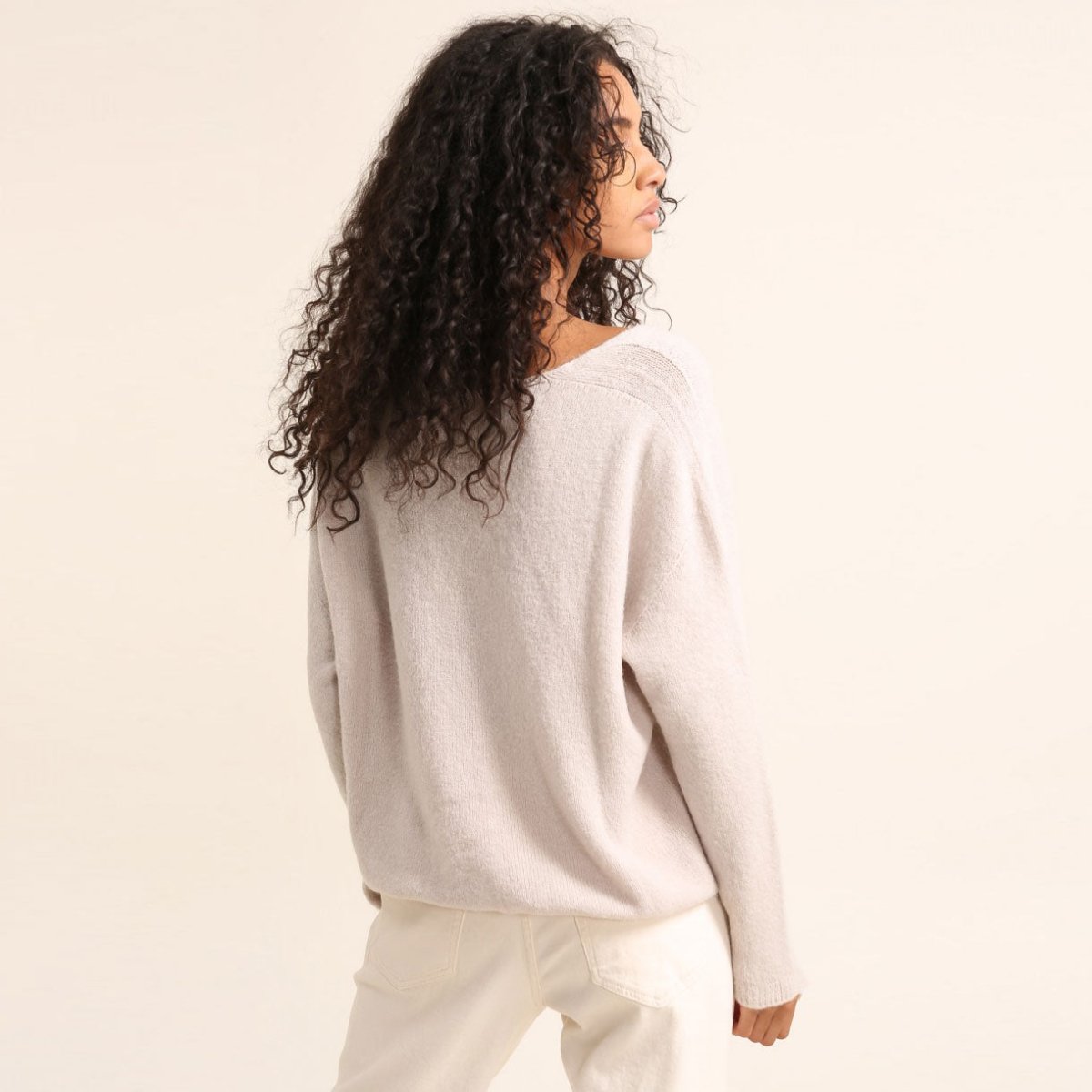 Soft Stone Alpaca Cardigan - Pulver & Blei