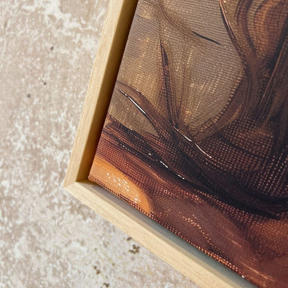 Sun Kissed - Kunstdruck mit Holzrahmen 40 x 40 cm - Pulver & Blei