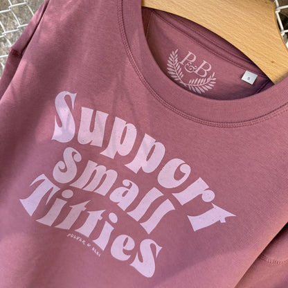 Support small Titties - Sweatshirt Vintage Red - Pulver & Blei