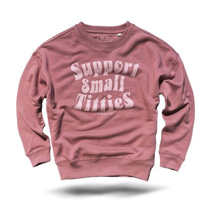 Support small Titties - Sweatshirt Vintage Red - Pulver & Blei