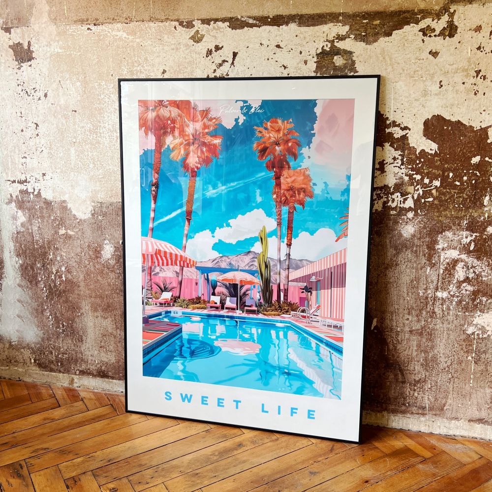 Sweet Life - Kunstdruck Einzelstück 100 x 140cm - Pulver & Blei