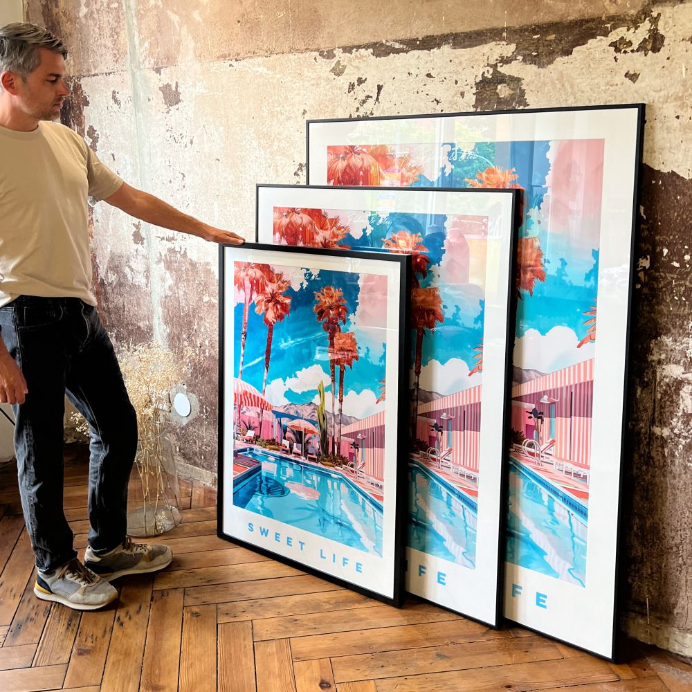 Sweet Life - Kunstdruck Einzelstück 70x100 cm - Pulver & Blei