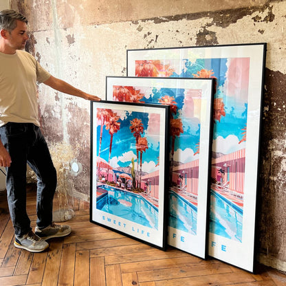 Sweet Life - Kunstdruck Einzelstück 70x100 cm - Pulver & Blei