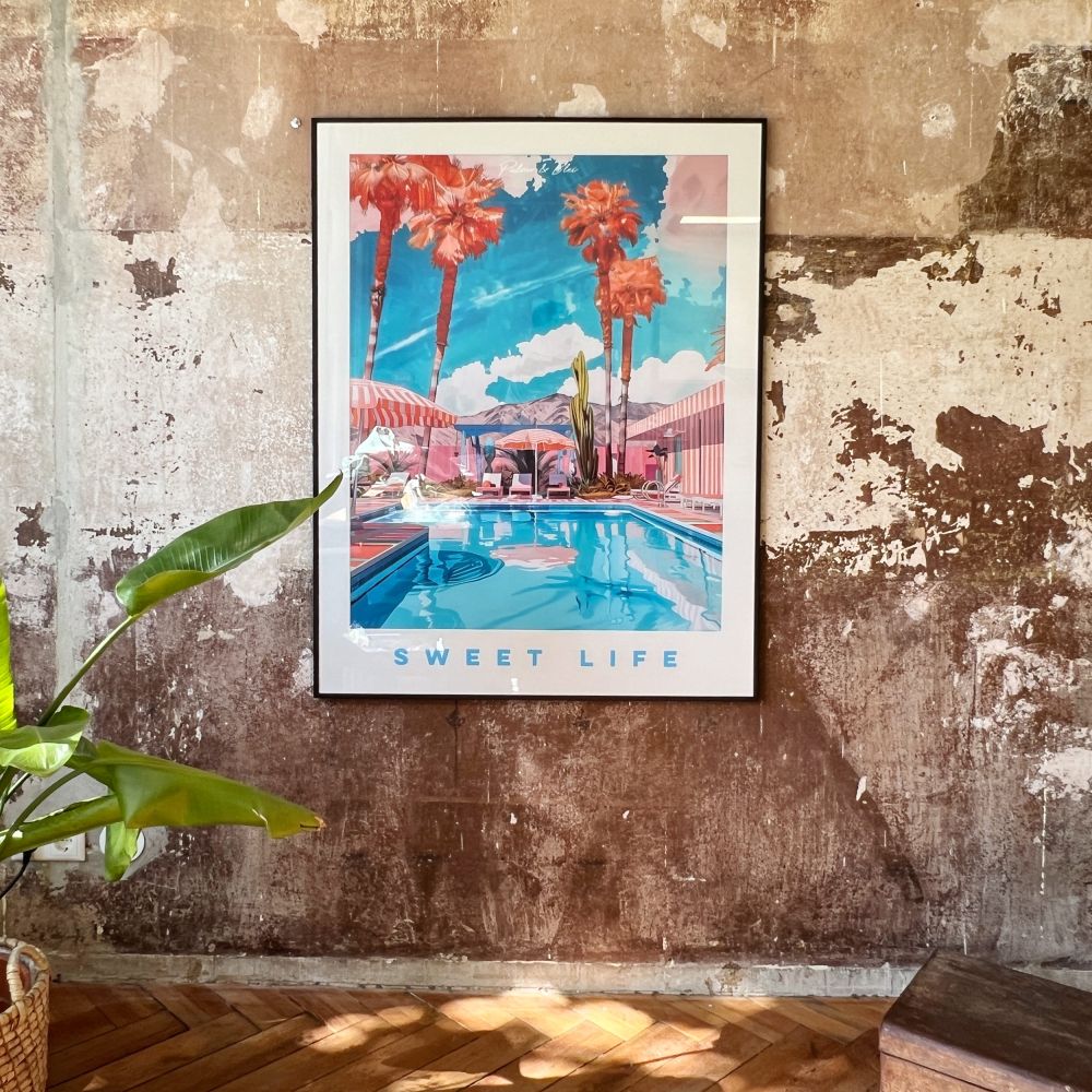 Sweet Life - Kunstdruck Einzelstück 90 x 120cm - Pulver & Blei