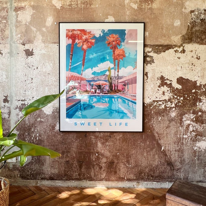 Sweet Life - Kunstdruck Einzelstück 90 x 120cm - Pulver & Blei