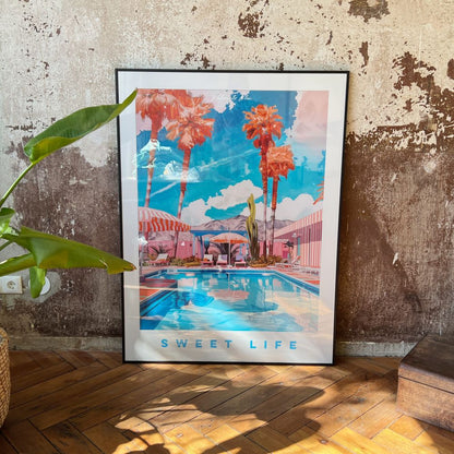 Sweet Life - Kunstdruck Einzelstück 90 x 120cm - Pulver & Blei
