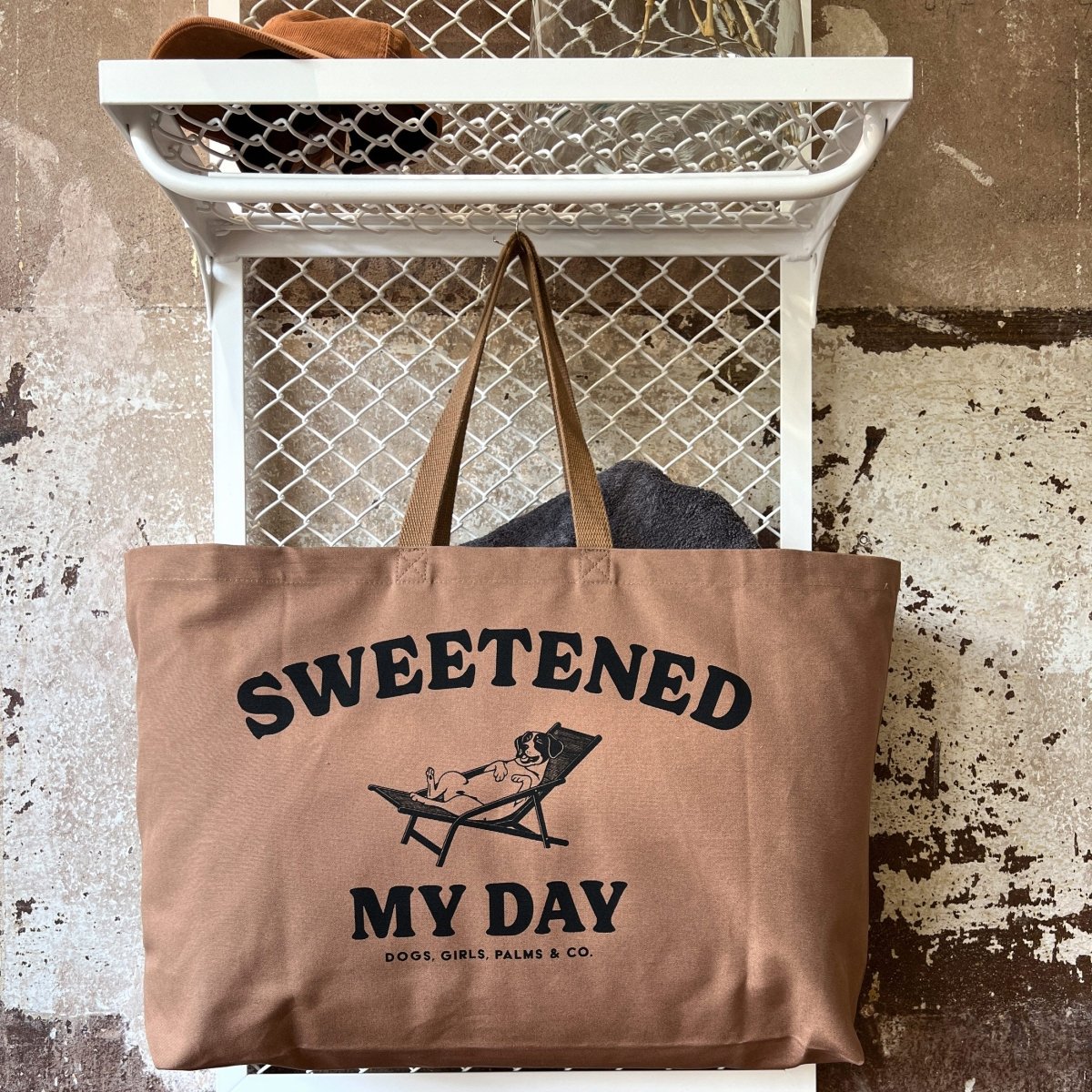 Sweetened my Day - XXL Beach Bag - Pulver & Blei