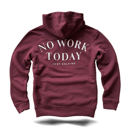 Swing Easy - Golf Hoodie Bordeaux - Pulver & Blei