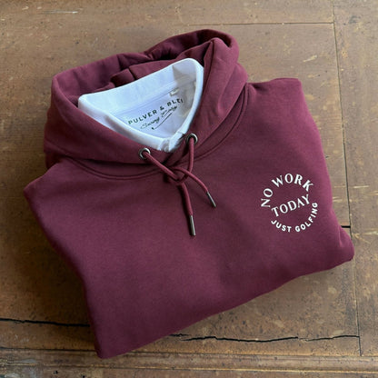 Swing Easy - Golf Hoodie Bordeaux - Pulver & Blei