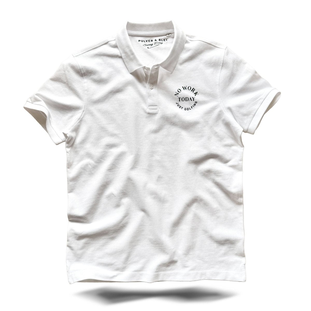 Swing Easy - Men's Golf Polo white - Pulver & Blei