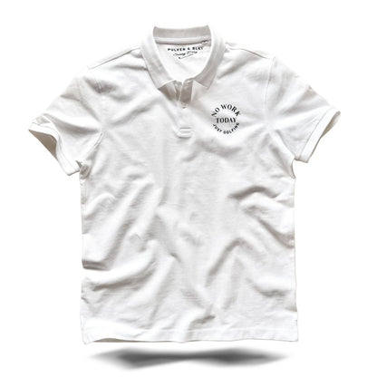 Swing Easy - Men's Golf Polo white - Pulver & Blei
