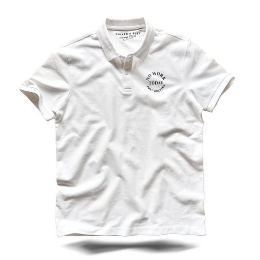 Swing Easy - Men's Golf Polo white - Pulver & Blei
