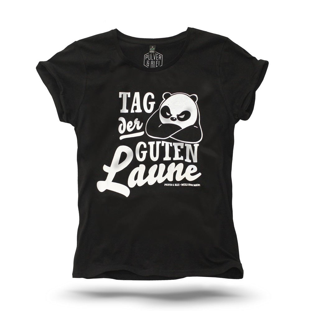 Tag der guten Laune - Frauen schwarz - Pulver & Blei