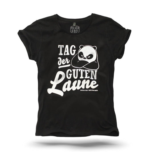 Tag der guten Laune - Frauen schwarz - Pulver & Blei