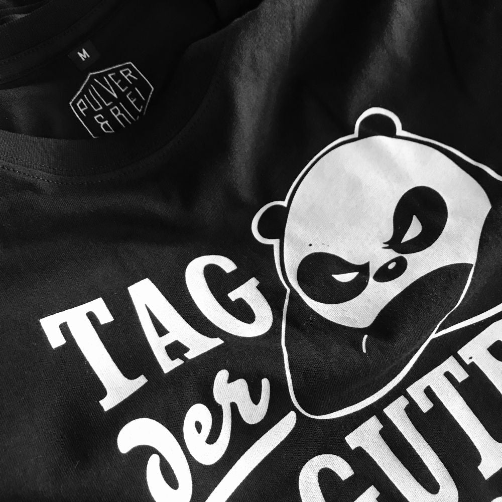 Tag der Guten Laune - T-Shirt schwarz - Pulver & Blei