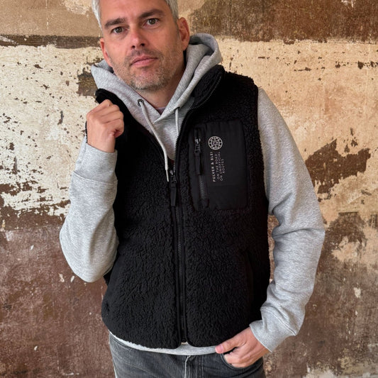 Teddy is Back - Weste Black - Pulver & Blei