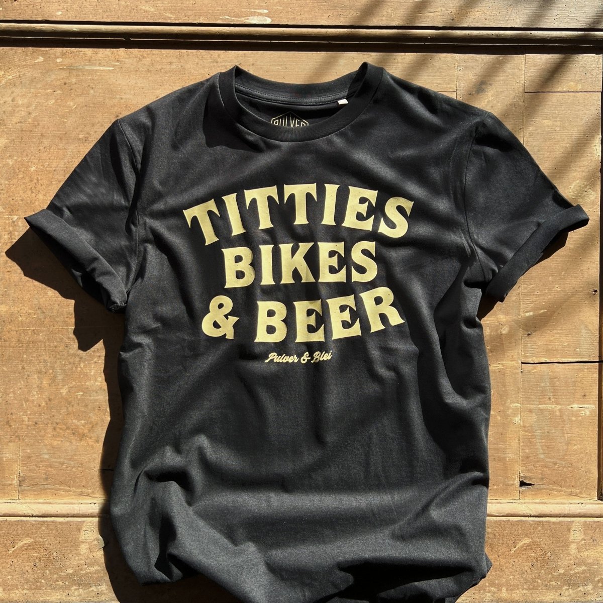 Titties Bikes & Beer - T-Shirt Unisex Black - Pulver & Blei