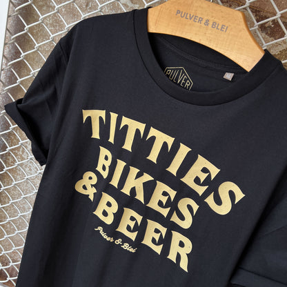 Titties Bikes & Beer - T-Shirt Unisex Black