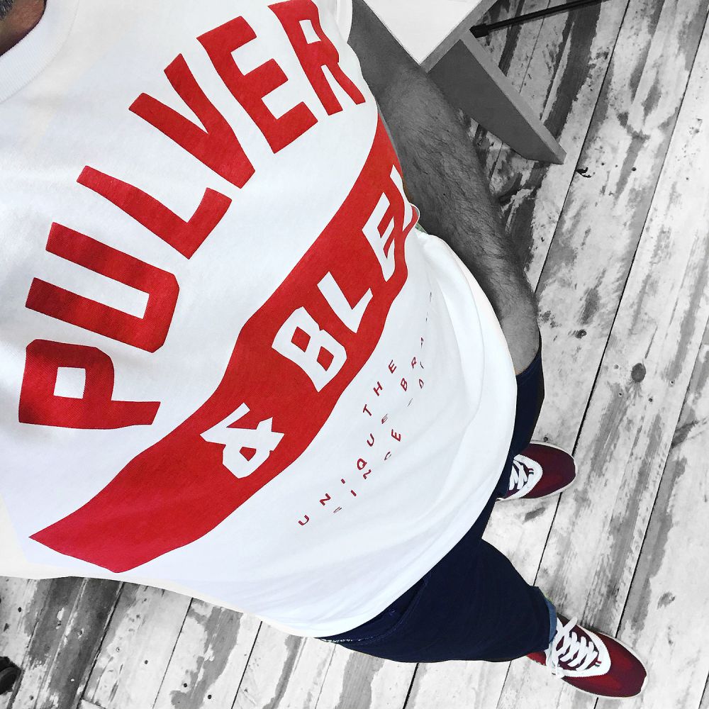 UNIQ ROUGE - T-Shirt weiss/rot - Pulver & Blei