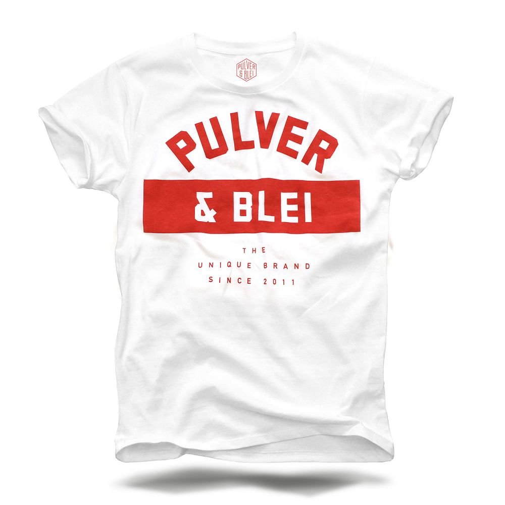 UNIQ ROUGE - T-Shirt weiss/rot - Pulver & Blei